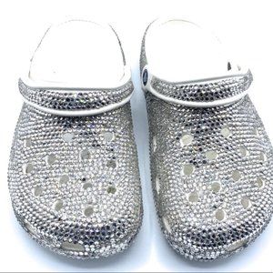 BLING Clear RHINESTONE Studded Clogs Adults